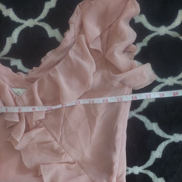 Wayf Pink Ruffle Top XS - Picture 6 of 6